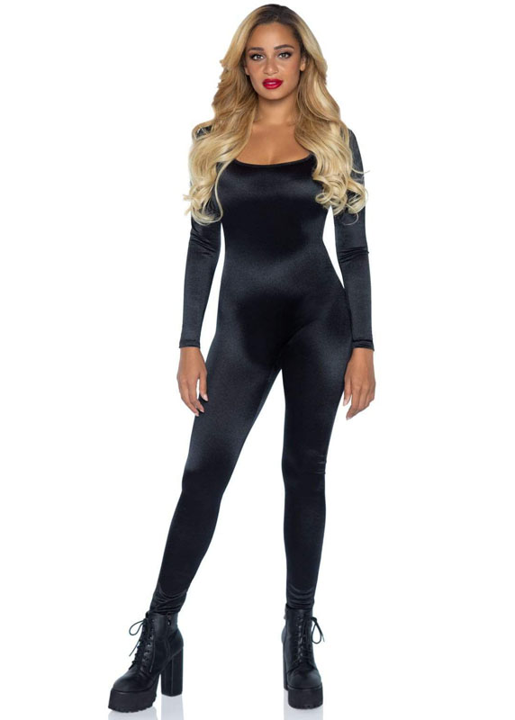 Women's Black Spandex Catsuit Costume