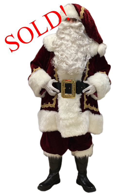 santa-claus-professional-wardrobe-traditional-suit-embossed-velvet-with-gold-trim-front-beard