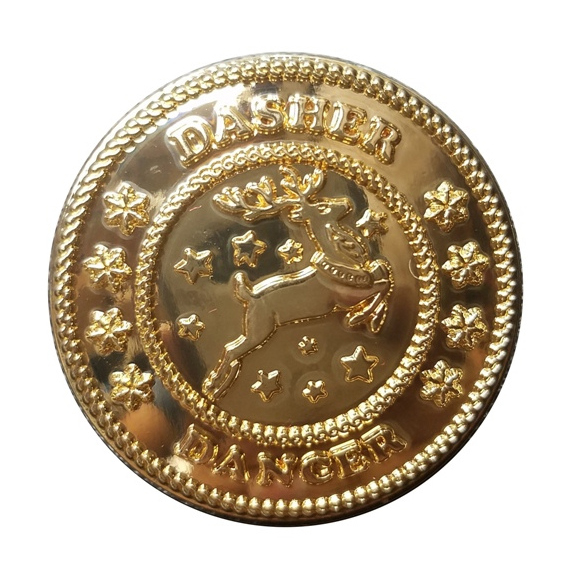 santa-claus-accessories-buttons-special-2-of-5-dasher-dancer-reindeer-gold-polished-with-names