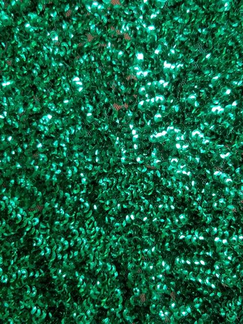 Green Sequin santa claus material
