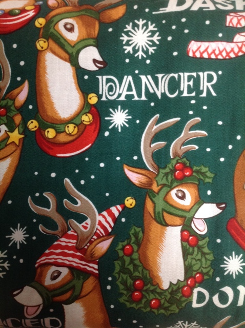 Reindeer In The Snow santa claus material