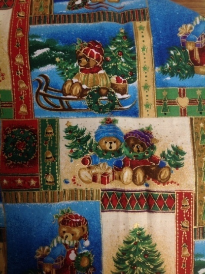 Teddy Bear Christmas Santa Claus Material