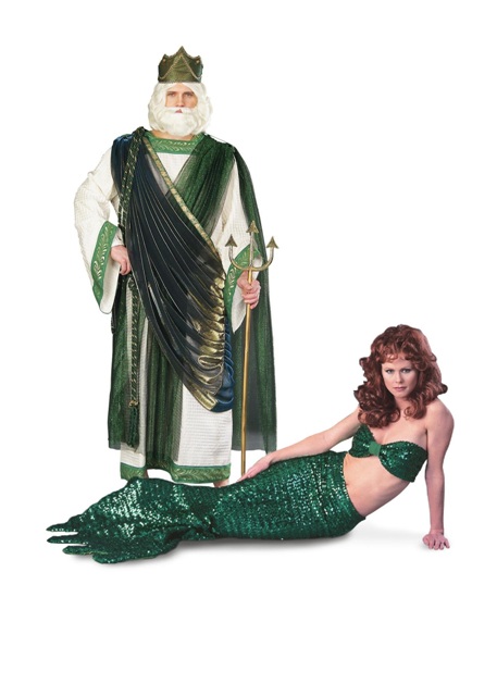 Neptune and Mermaid Adult Rental Costume
