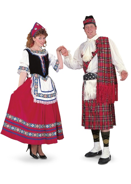 Peasant Girl and Scottsman Adult Rental Costume