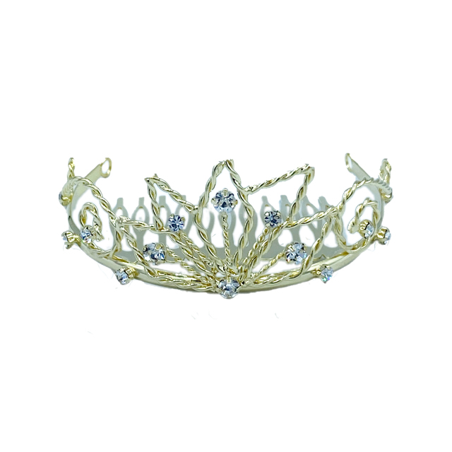 costume-accessories-headgear-crown-tiara-king-queen-metal-hairclip-gold-lotus-miniature