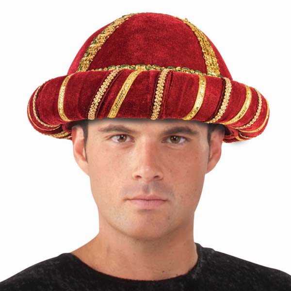 costume-accessories-headgear-hat-headpiece-turban-red-with-gold-74797