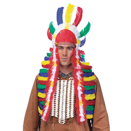 costume-accessories-headgear-headpiece-native-american-feathers-green-yellow-red-93034
