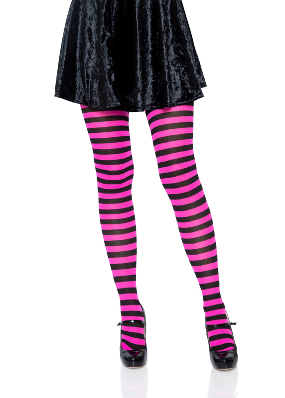 costume-accessories-hosiery-leg-avenue-jada-striped-womens-tights-black-pink-7100