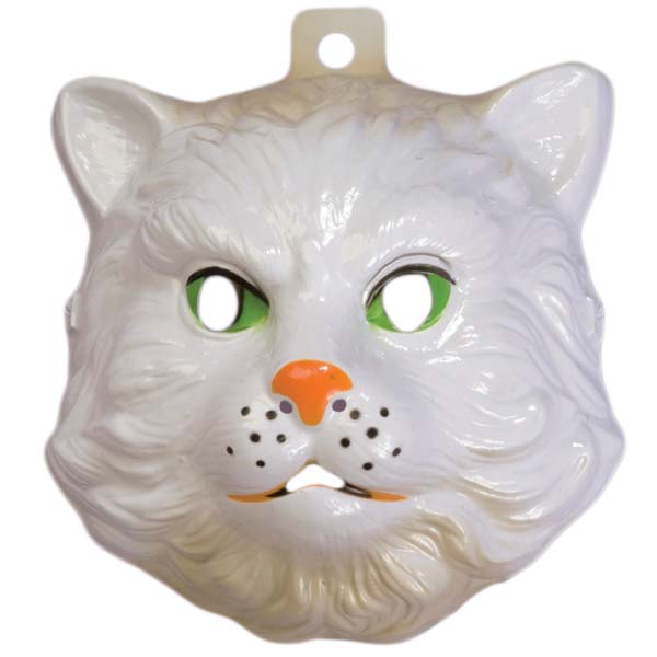 costume-accessories-mask-animal-plastic-cat-white-64317