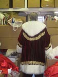  Embossed Velvet Continental Coat with Gold Trim Back View 