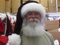  Embossed Velvet Santa Hat 