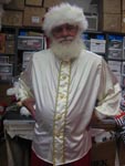  White Santa Shirt with Gold Trim cloths 