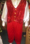  4377 Red Sequined Santa Claus Vest costumes 