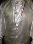  4386 Gold Brocade Santa Vest costumes 