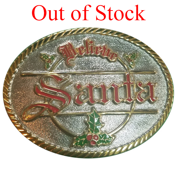 santa-claus-accessories-buckle-oval-believe-holly-silver-gold-red-green