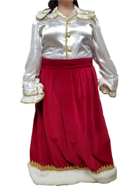 10_mrs_claus_classic_red_skirt_with_white_satin_blouse